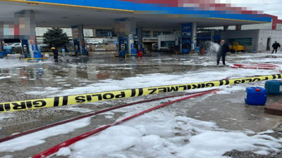 Ankara'da Akaryakıt İstasyonunda Gaz Sızıntısı!