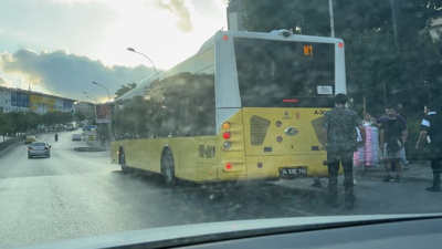 Ne Canını Ne Başkasını Düşündü: Patenle Böyle Gezdi!