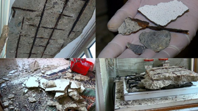 İstanbul'daki evler alarm veriyor: Bir binanın tavanı çökünce deniz kabukları görüldü