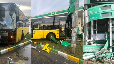 İETT otobüsü asla durmadı! 3 araca çarpıp, istasyona daldı: Yaralılar var