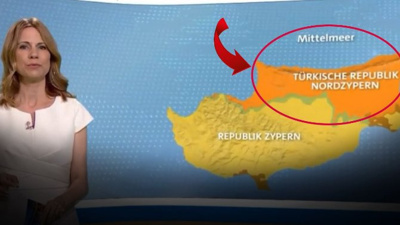 Alman kanalındaki harita Yunanistan'ı küplere bindirdi