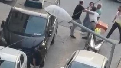 Ters yön kavgasında tekme ve yumruklar havada uçuştu