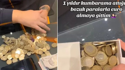 Kumbarasında bir yıl biriktirdiği parayla ancak 5 Euro aldı. İşte size gerçek Türkiye
