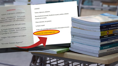 Ders kitaplarında “Ne mutlu Türküm diyene” bölümü çıkartıldı