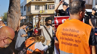 Menemen işçilerinin üzerine biber gazı boşaltıldı!