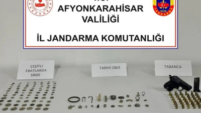 Afyonkarahisar'da tarihi eser operasyonunda 3 şüpheli yakalandı