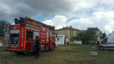 Kırklareli Barajı'nda yangın: Ekipler bidonla su taşıdı!