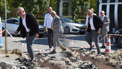 Hacıosmanoğlu'nu Manisa'da şaşırtan manzara! Üzerinden atladı