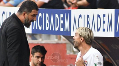 Eyüpspor maçında Arda Turan Caner Erkin gerginliği
