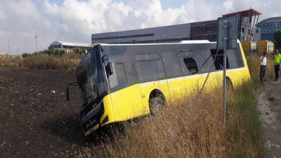 İstanbul'da İETT otobüsü kaza yaptı