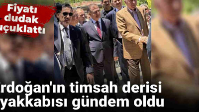 Cumhurbaşkanı Erdoğan'ın 'timsah derisi' ayakkabısı gündem oldu: Fiyatı dudak uçuklattı