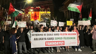 Filistin Eylem Komitesi Beyoğlu'ndan seslendi: Abluka kırılacak Filistin kazanacak