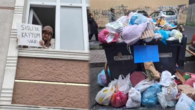 Kayyuma pankartlı protesto: Çöp yığınlarının üzerine “Şişli’de kayyum var” yazdılar