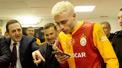 Galatasaray Juventus maçını soyunma odasında Erdoğan'a hediye etti