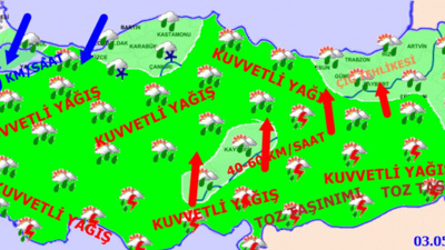 Meteorolojiden bütün yurt için uyarı! Kuvvetli yağış dört bir yanı sardı