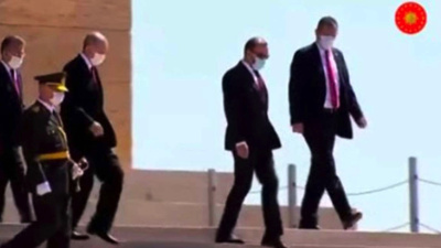 Anıtkabir'de 'Erdoğan' sloganı atıldı