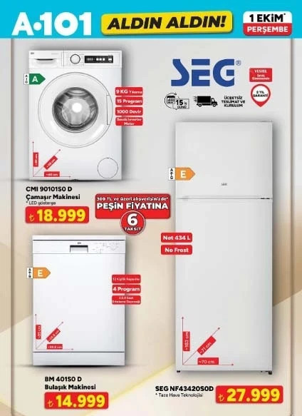 1 Ekim 2026 A101 aktüel kataloğu yayımlandı! 'Aldın Aldın' bu hafta neler var? - Resim : 2