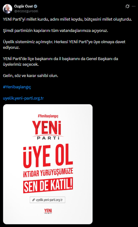 Özgür Özel'den üyelik çağrısı! "Gelin, söz ve karar sahibi olun!" - Resim : 2
