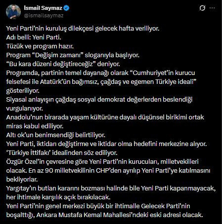 Siyaset tarihini değiştirecek kulis! Özgür Özel'in yeni partisi ile ilgili detaylar ortaya çıktı - Resim : 4