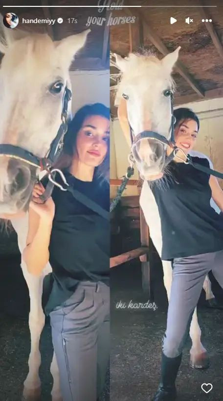 Oyuncu Hande Erçel kaybettiği dostuna böyle veda etti - Resim : 1