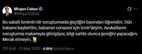 Son Dakika | Gazeteci Mirgün Cabas'a gözaltı kararı: Babasının cenazesinde öğrendi - Resim : 4
