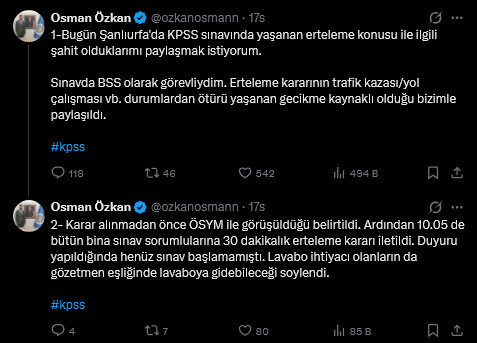 KPSS’de Şanlıurfa skandalı iddiası! Yılların "10.00 kuralı" delindi! - Resim : 5
