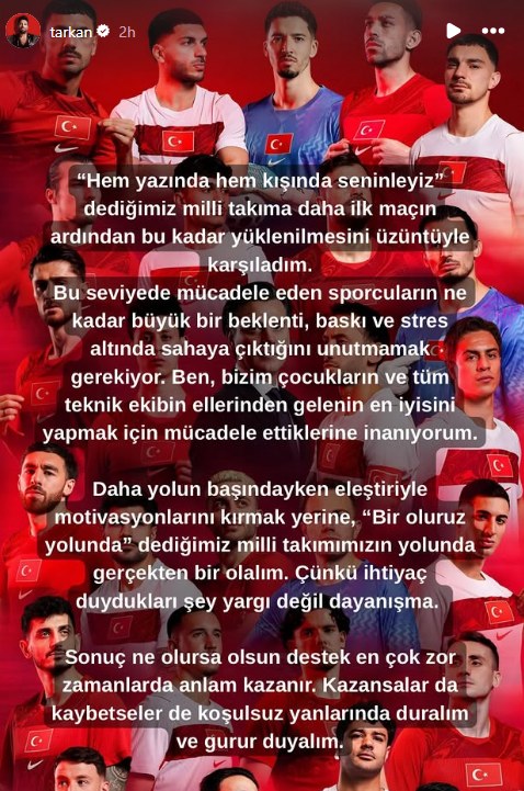 Tarkan dayanamadı: Milli Takım sessizliğini bozdu - Resim : 3