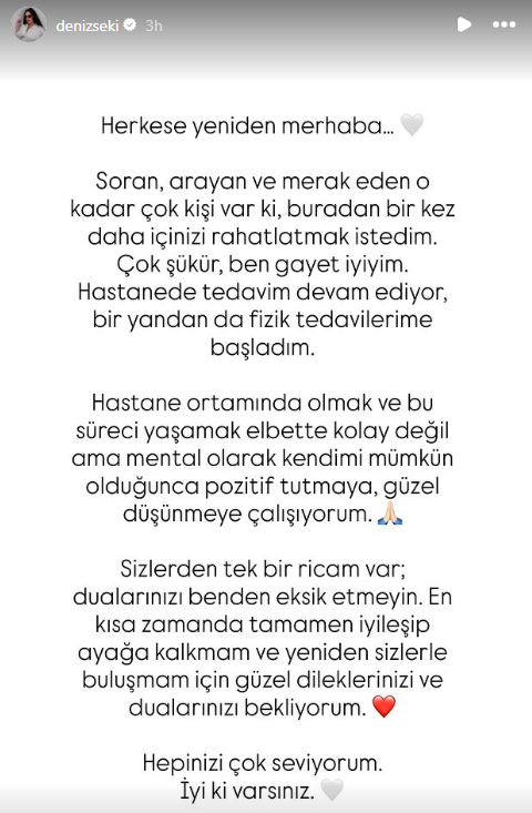 Deniz Seki'nin sağlık durumunda yeni gelişme! Hastaneden seslendi - Resim : 3