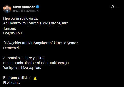 YENİ Parti'den Gökçekler hakkındaki karara dikkat çeken değerlendirme - Resim : 2