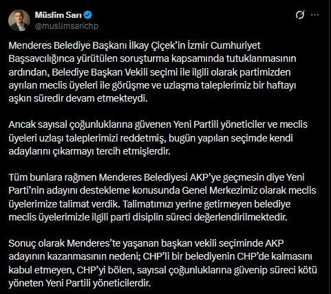 Butlan CHP'sinden Menderes açıklaması: Üyeler talimatı dinlemedi dedi YENİ Parti'yi suçladı - Resim : 3