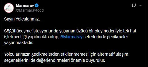 Marmaray'da bir intihar daha: Seferler tek hata düşürüldü - Resim : 1