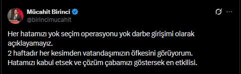 AKP'li Mücahit Birinci'den partililerine: Her hatamızı darbe girişimi olarak açıklayamayız - Resim : 2