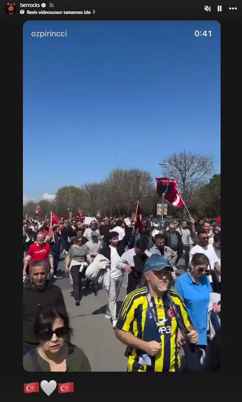 İstanbul'daki dev mitingde ünlüler de yer aldı: Sosyal medyada destek paylaşımları yağdı - Fotoğraf: 3