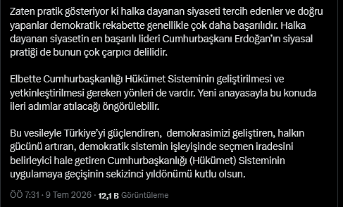 Saray danışmanı Uçum'dan itiraf gibi başkanlık sistemi kutlaması: Geliştirilmesi gereken yerler var - Resim : 4