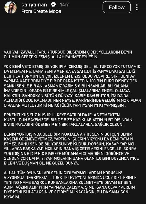 Can Yaman'dan ünlü yapımcıya sert sözler! 'Senin bütçen benim kaşeme yetmez' - Resim : 4