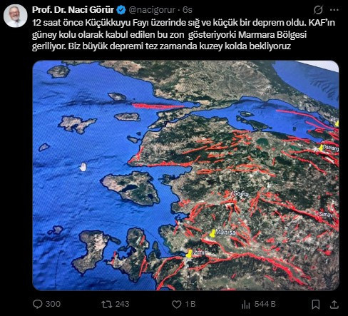 Naci Görür'ün Marmara depremi açıklamasına sert tepki: 'Deprem bilimi hiç bu kadar ZULÜM görmemişti' - Resim : 1