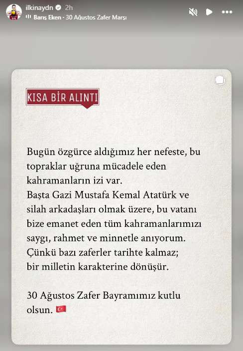 Ünlü isimler 30 Ağustos’u böyle kutladı! - Fotoğraf: 2