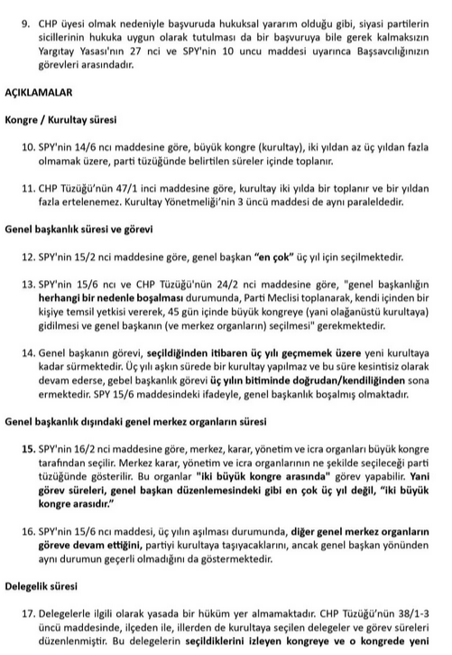 "Kurultay iptal olsa bile Kılıçdaroğlu genel başkan olamaz" iddiası! Eminağaoğlu Yargıtay'a başvurdu - Resim : 3