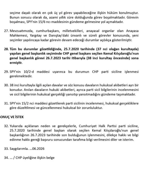 "Kurultay iptal olsa bile Kılıçdaroğlu genel başkan olamaz" iddiası! Eminağaoğlu Yargıtay'a başvurdu - Resim : 5