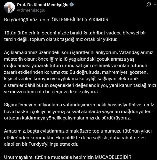 Saray'dan tepki gelmişti: Sağlık Bakanı'ndan sigara satışında kimlik şartı için yeni açıklama - Resim : 3