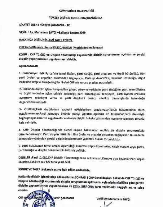 Kılıçdaroğlu'nun kesin ihracı için resmi başvuru - Resim : 3