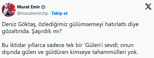 Deniz Göktaş'ın gözaltına alınmasına tepki yağdı! 'Memleket, kahkahaya bile tutanak tutuyor' - Resim : 1