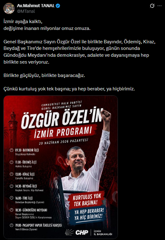 Özgür Özel Güneydoğu çıkarmasından sonra İzmir yolunda! Karış karış gezecek - Resim : 3