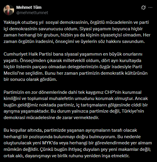 Kılıçdaroğlu'nun MYK'sında adı geçiyordu: O da görev almayacağını ilan etti - Resim : 2
