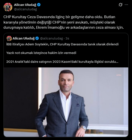 Kurultay ceza davasında flaş gelişme! Kılıçdaroğlu'nun avukatı İmamoğlu ceza alsın diye şikayetçi oldu - Resim : 2