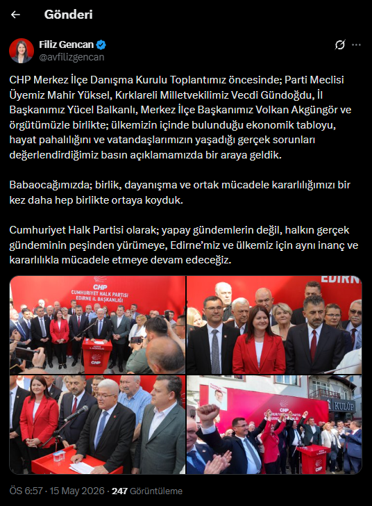 AKP'ye geçeceği iddia edilmişti: Edirne Belediye Başkanı Gencan'dan açıklama - Resim : 2