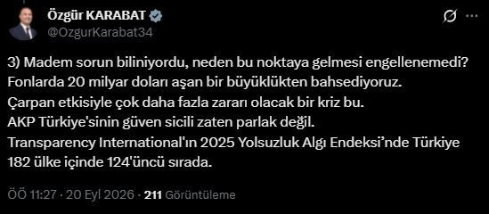 YENİ Partili Karabat ve Tanrıkulu'ndan fon krizi tepkisi: 525 milyarlık bir zarara göz yumulmuş! - Resim : 4