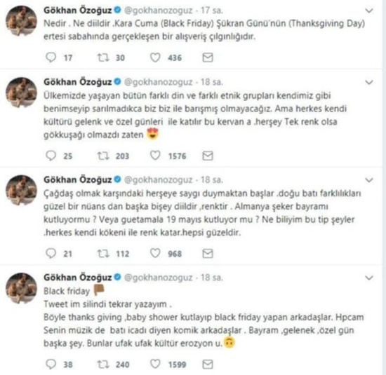 Gökhan Özoğuz’dan Black Friday tepkisi - Resim : 1