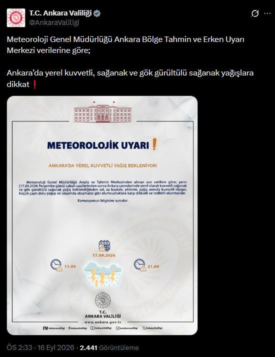 Gök gürültülü sağanak yağış Ankara'yı ablukaya alacak! Tarih verdi - Resim : 2