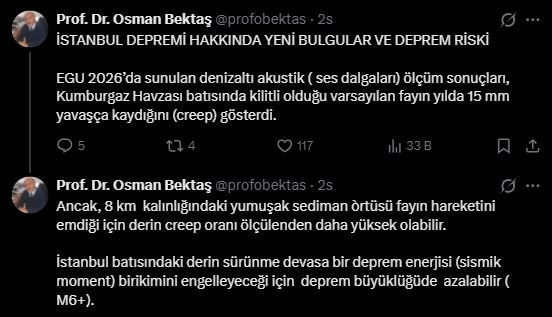 Kilitli fay 15 milimetre kaydı! Osman Bektaş İstanbul depremi için yeni senaryoyu açıkladı - Resim : 2